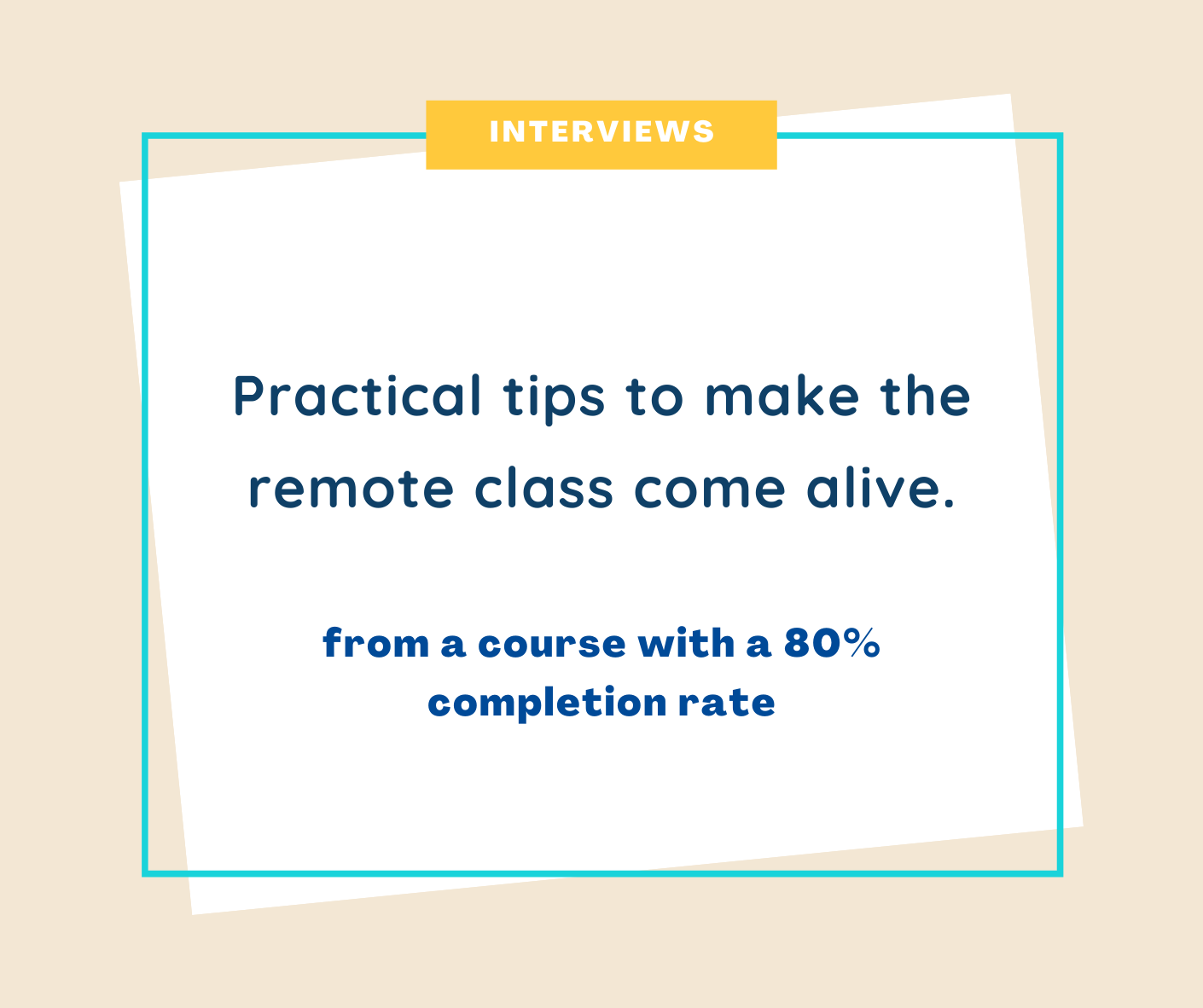 Practical tips to make the remote class come alive